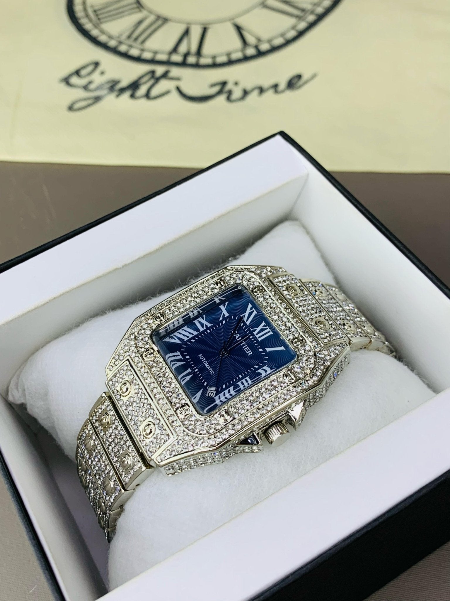 C@rtier Iced Dial (Blue) - RIGHT TIME