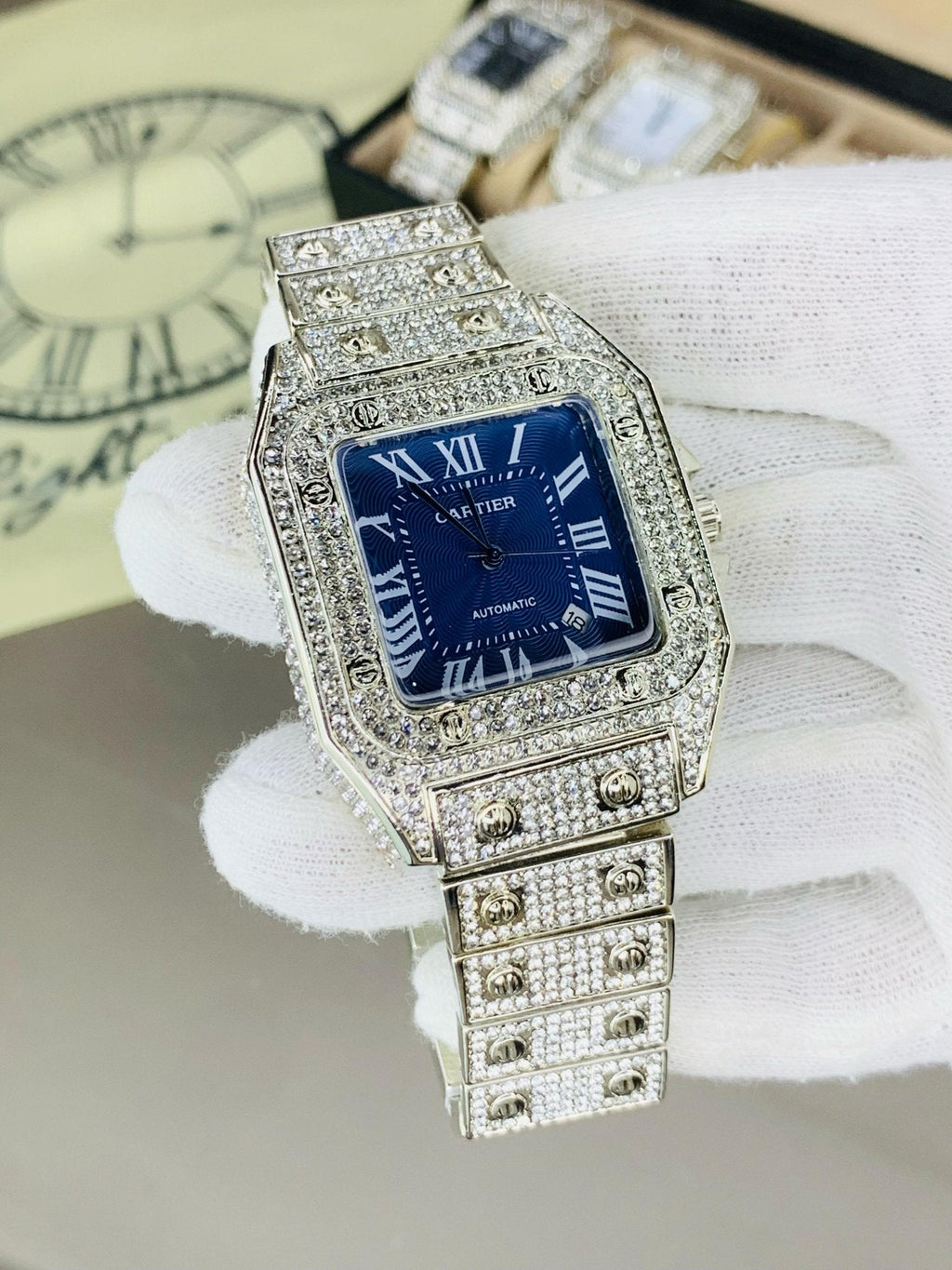 C@rtier Iced Dial (Blue) - RIGHT TIME