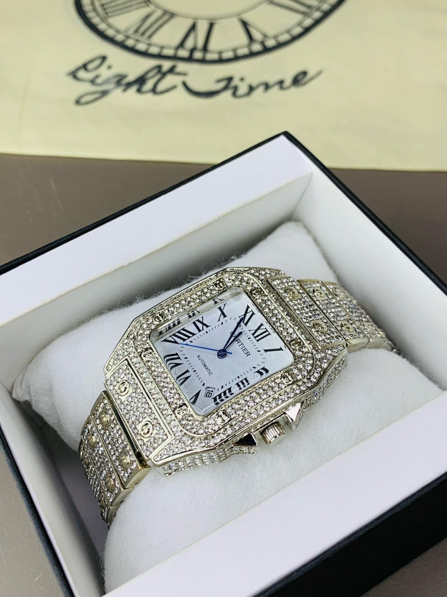 C@rtier Iced Dial (white) - RIGHT TIME