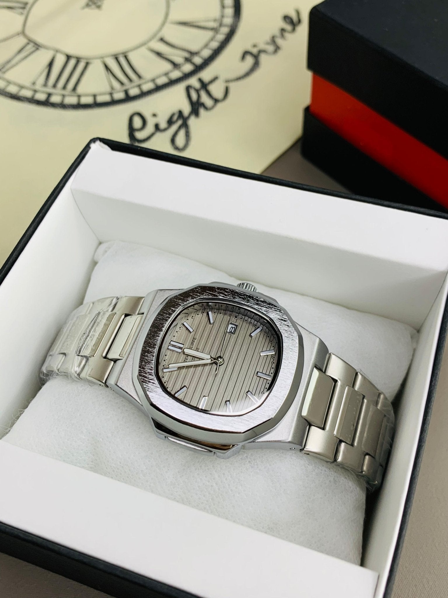 PP Nautilus| Silver Grey - RIGHT TIME