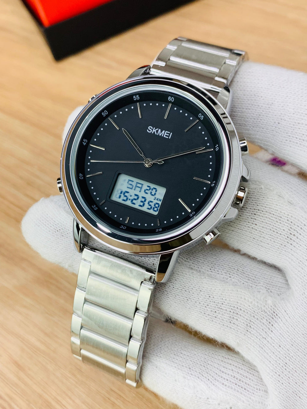 Skmei Dual Time Leather Belts (Best For Daily Wear & Gifts)