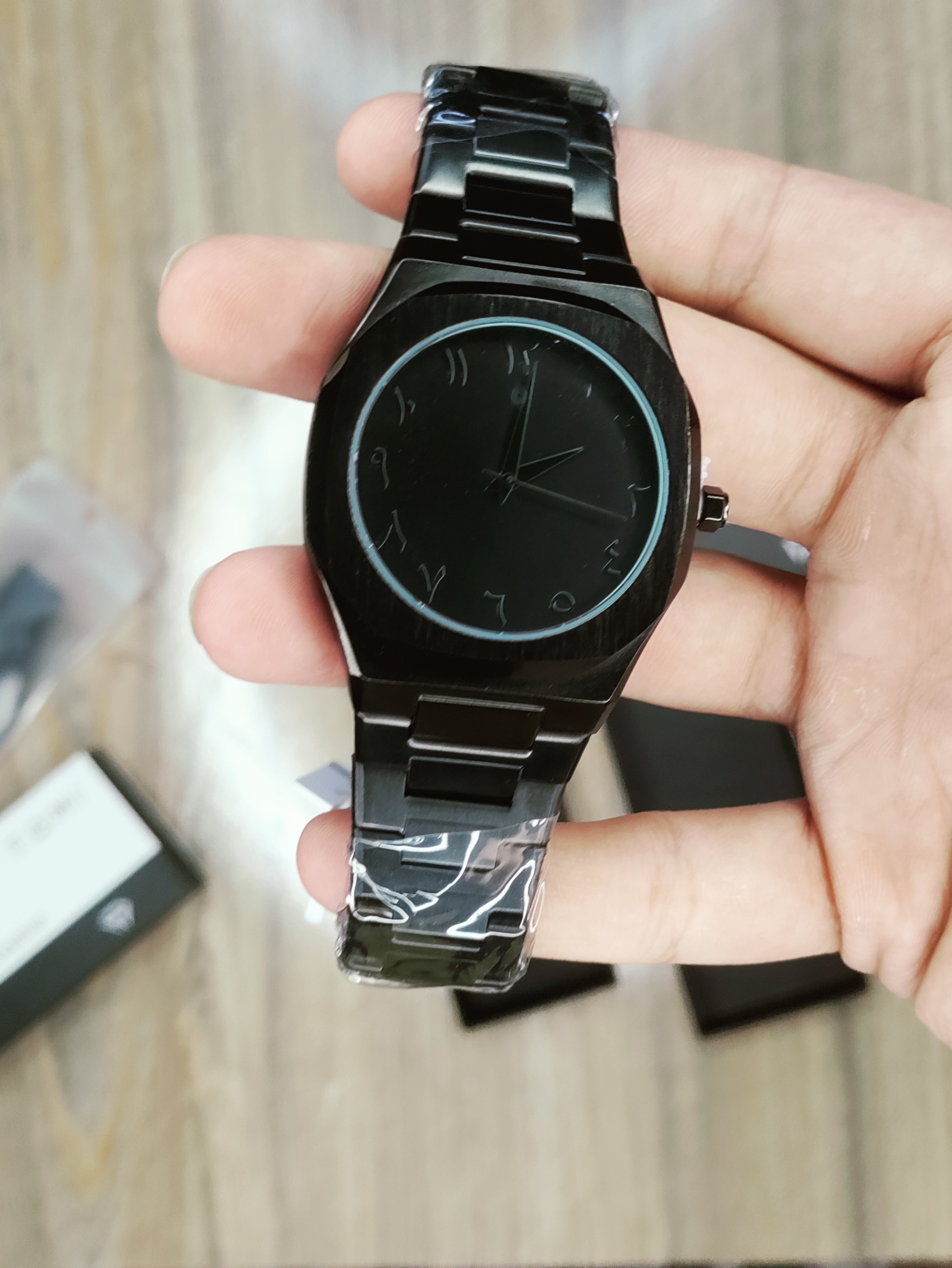 Arabic Aura Watch Steel Body