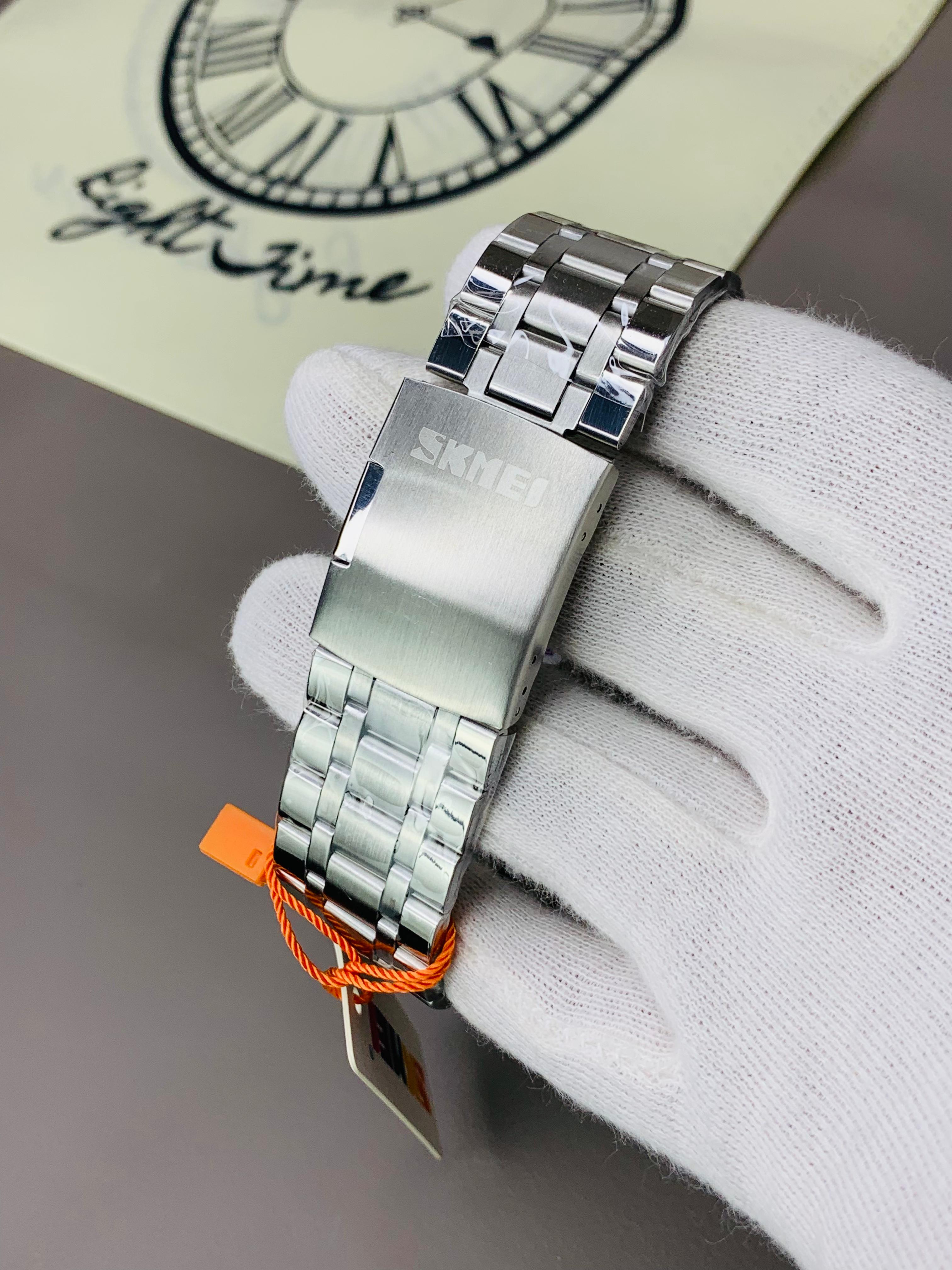 Dual Time Watch – Original Rectangle Dial | 1 Year Warranty