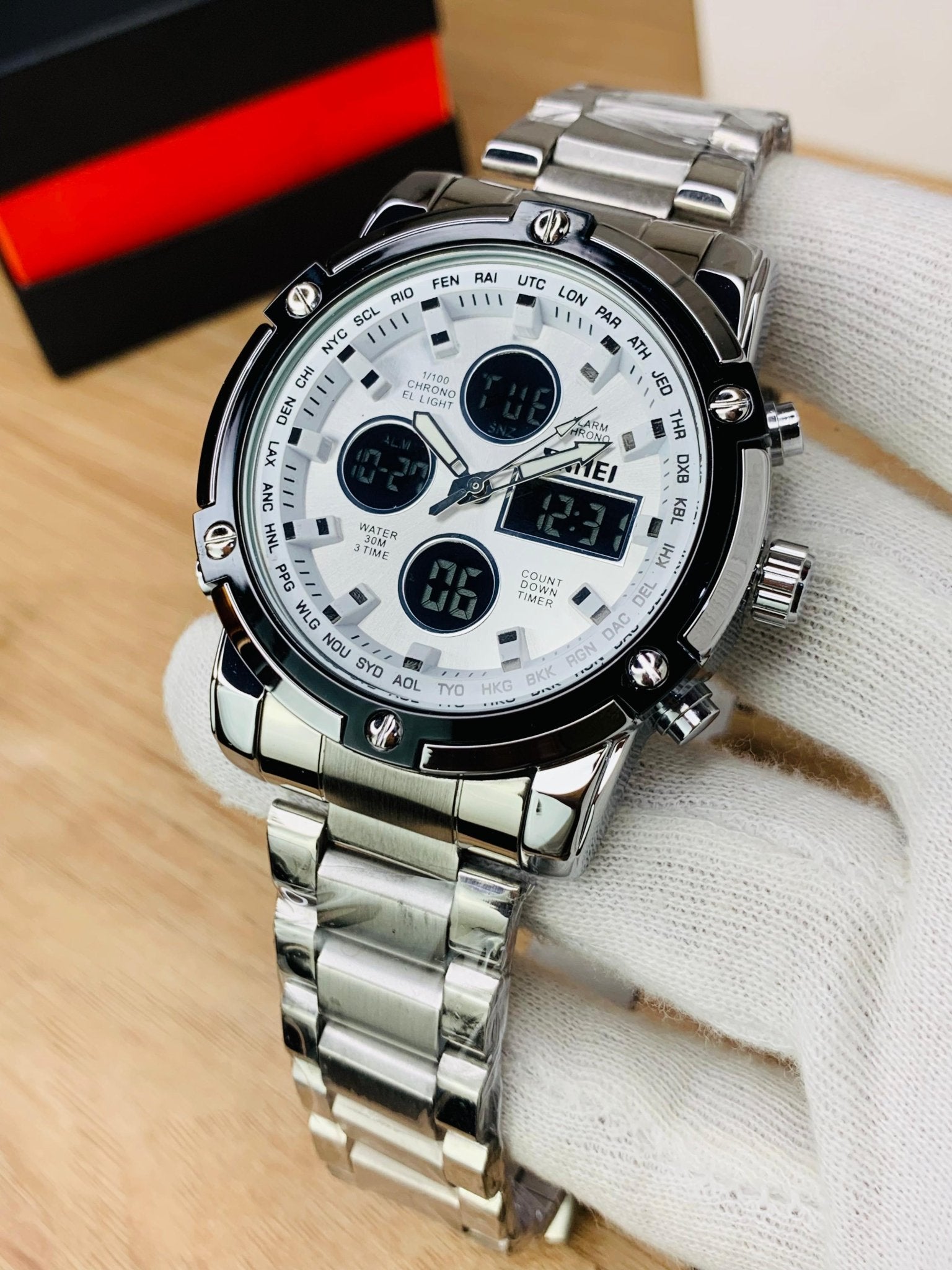 Skmei 1389 White - RIGHT TIME