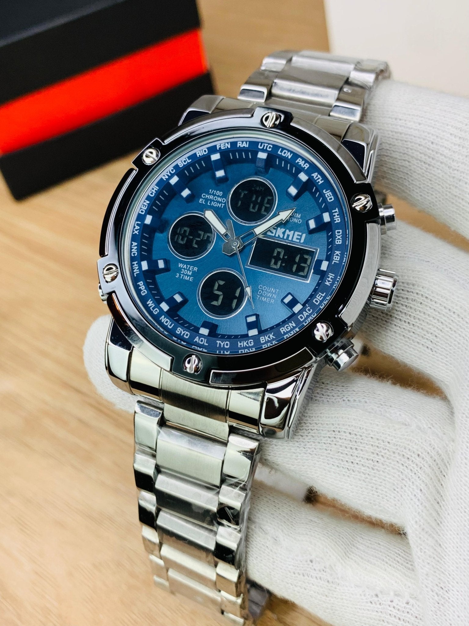 Skmei Original Dual Time (Blue) - RIGHT TIME