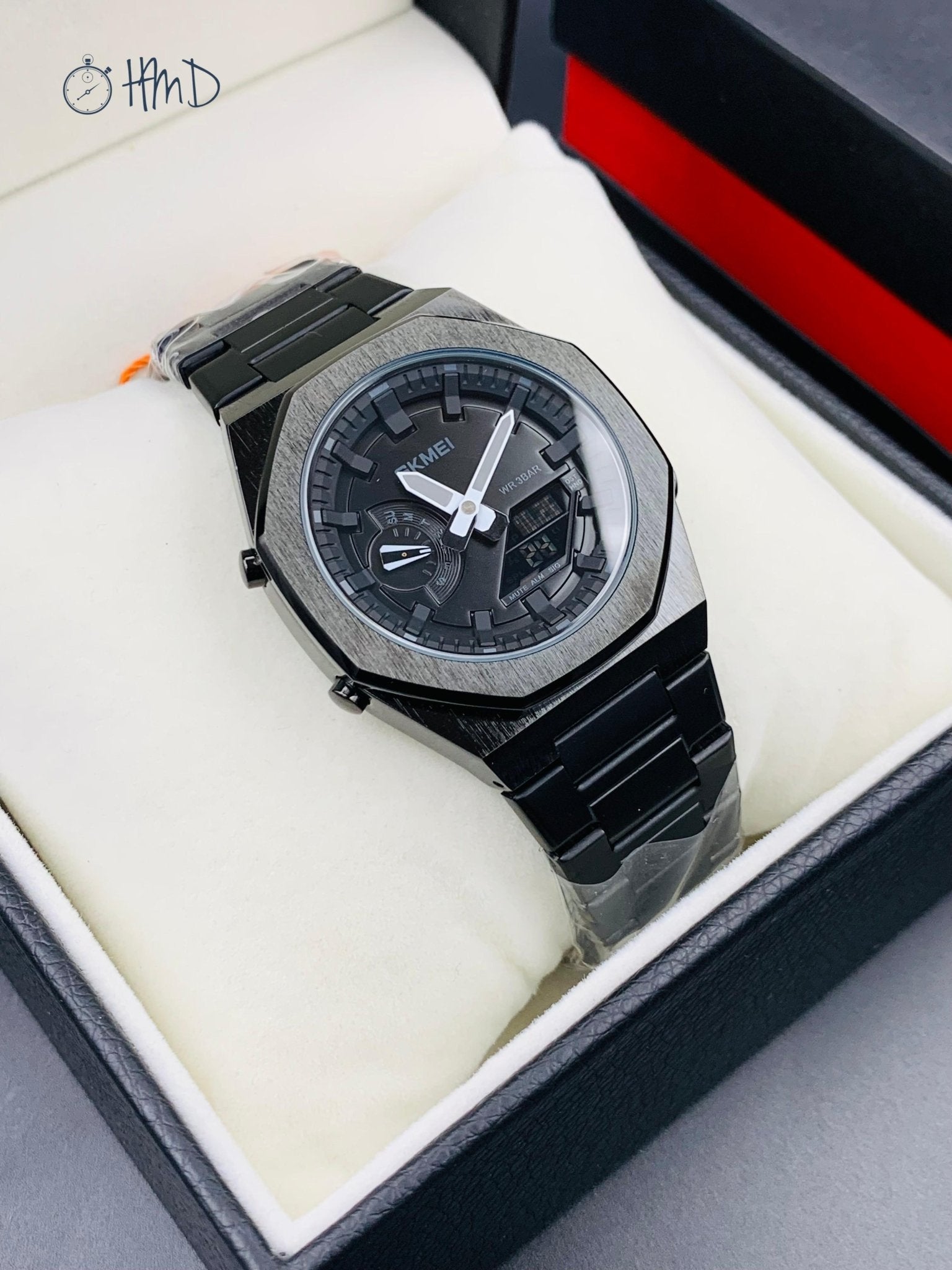 Skmei world Timer (Black) - RIGHT TIME